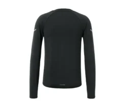 Langarm-Funktionsshirt, schwarz