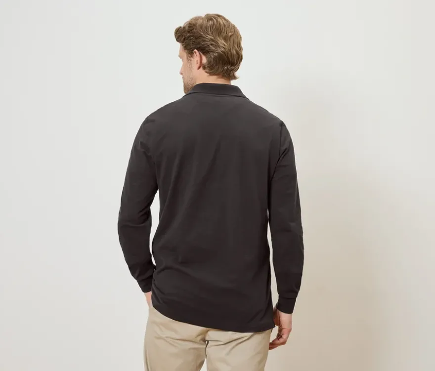 Langarm-Poloshirt