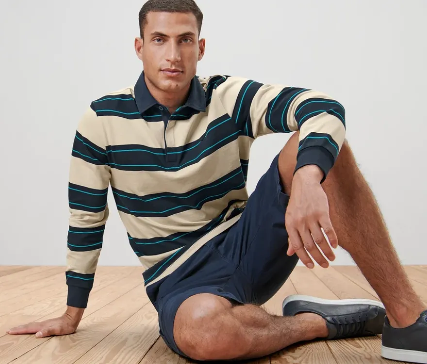Langarm-Poloshirt
