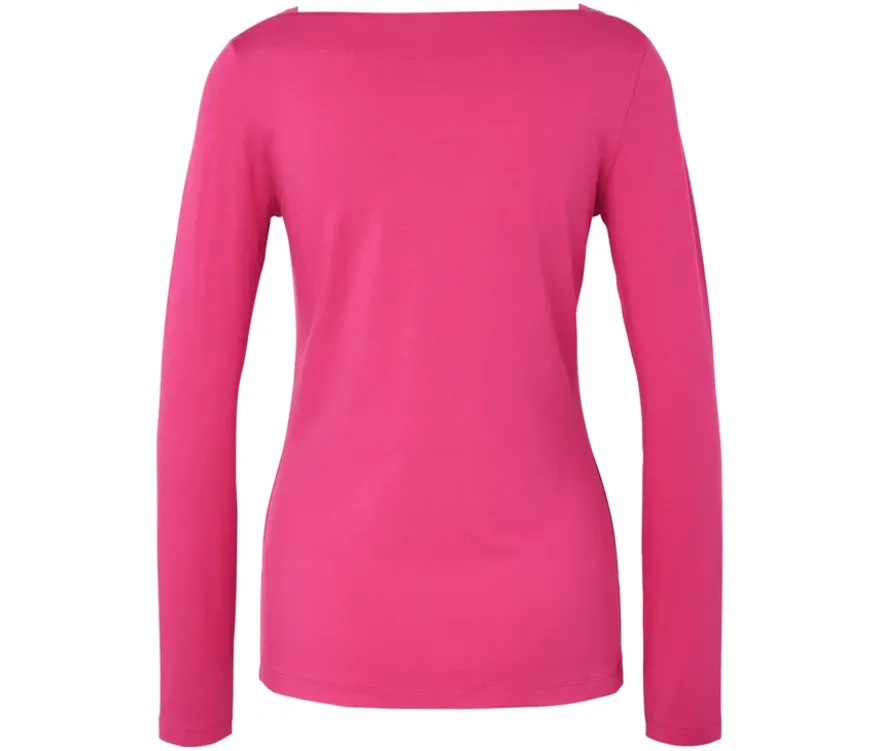 Langarmshirt, fuchsia