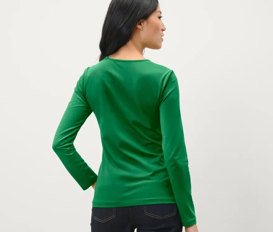 Langarmshirt, grün