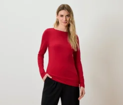 Langarmshirt, rot