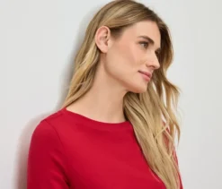 Langarmshirt, rot