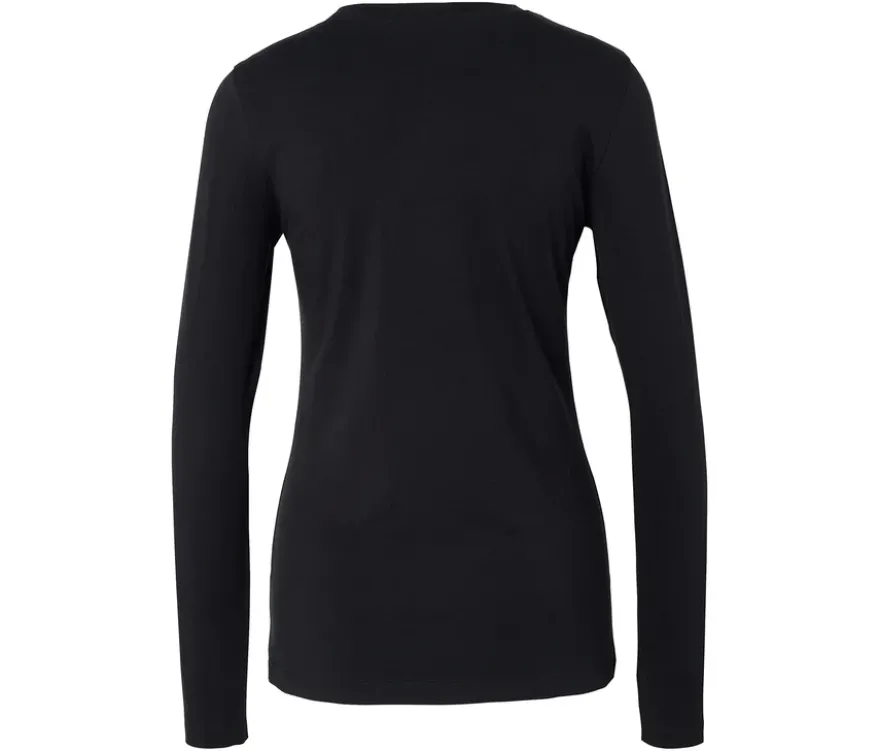 Langarmshirt, schwarz