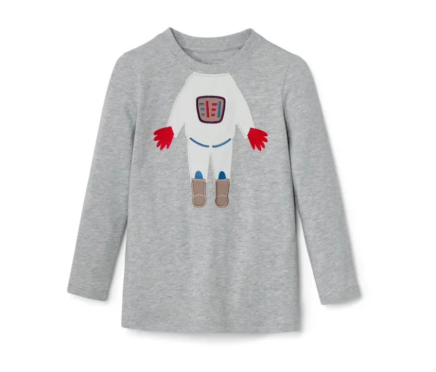 2 Langarmshirts, Outerspace