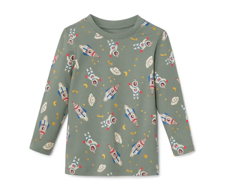 2 Langarmshirts, Outerspace