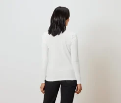 Langarmshirt, weiß