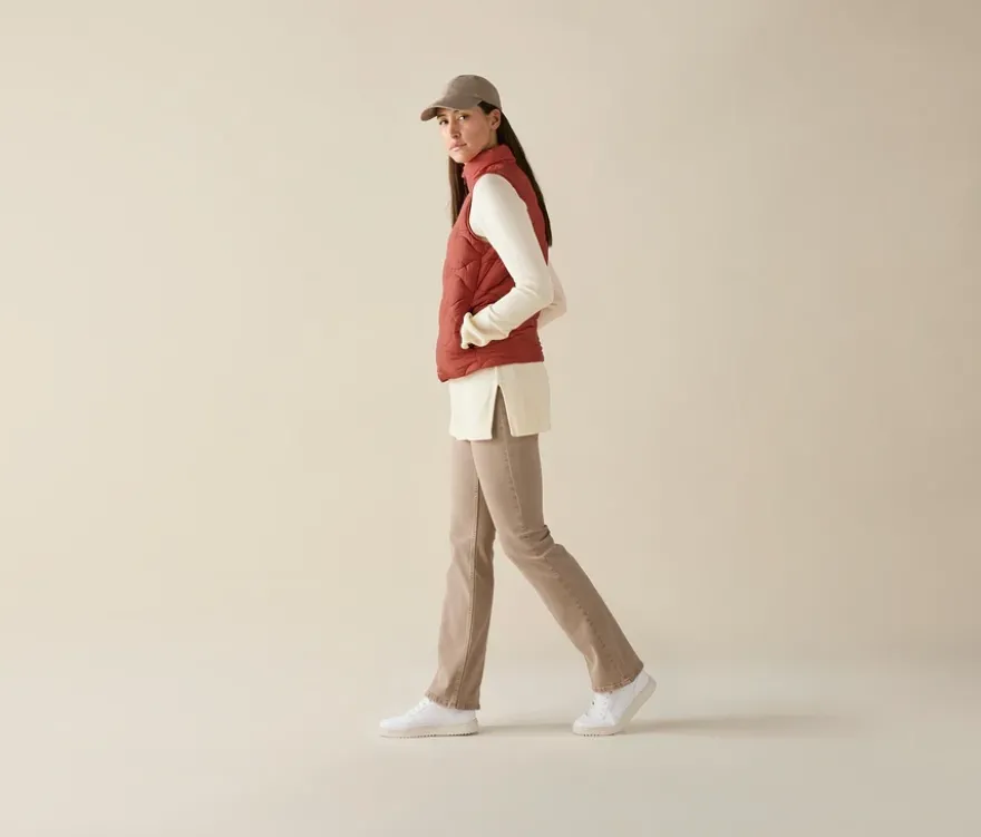 Langer Strickpullover, creme