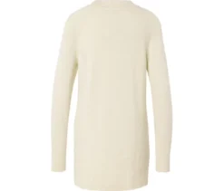 Langer Strickpullover, creme