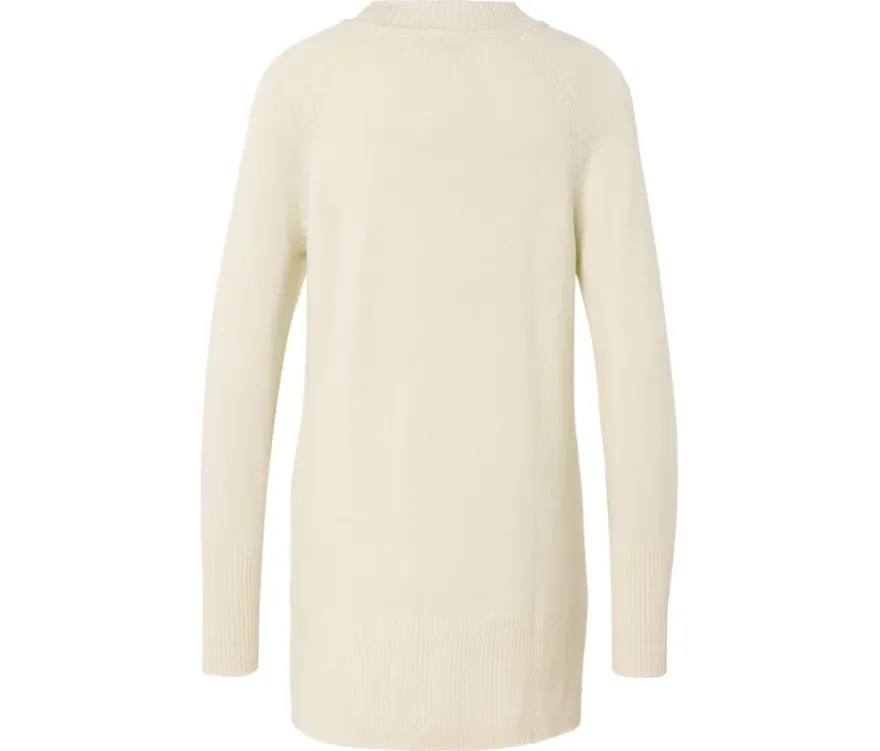 Langer Strickpullover, creme