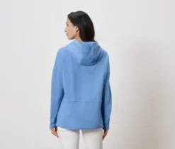 Langes Kapuzensweatshirt