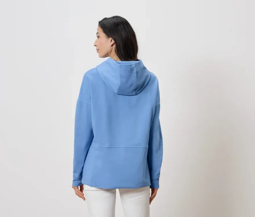 Langes Kapuzensweatshirt