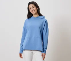 Langes Kapuzensweatshirt