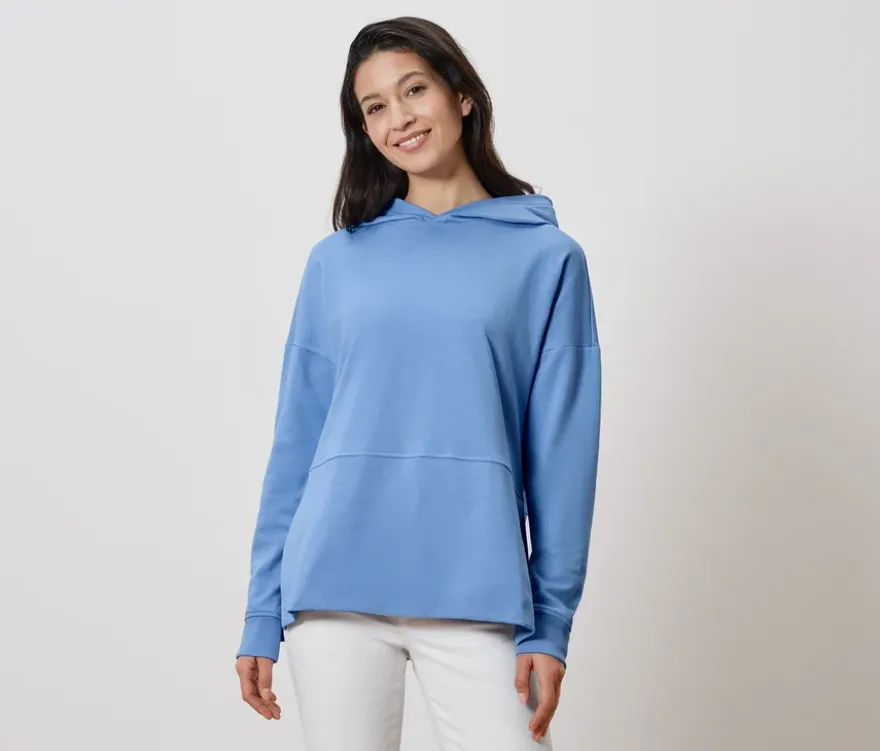 Langes Kapuzensweatshirt