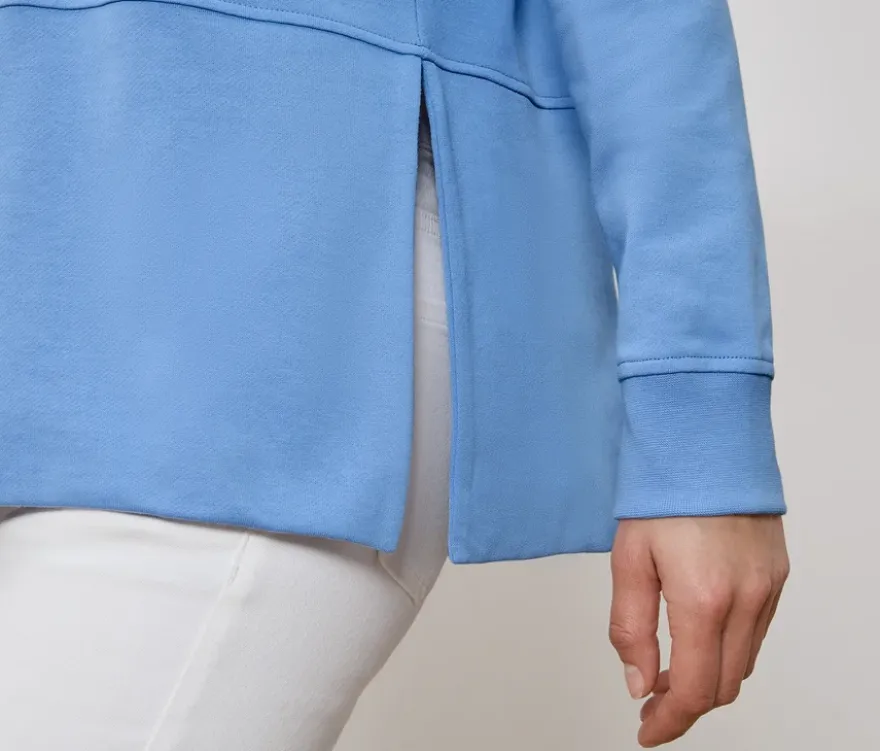 Langes Kapuzensweatshirt