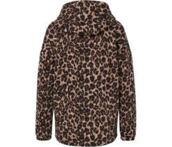Langes Kapuzensweatshirt mit Leo-Alloverprint