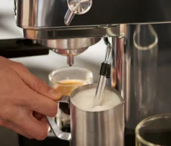 »Lapressa« Siebträgermaschine, silber