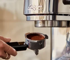 »Lapressa« Siebträgermaschine, silber
