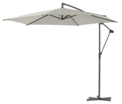 Leco Ampelschirm* Ø 300 cm, inkl. Schirmständer und Abdeckhaube, hellgrau
