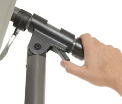 Leco Ampelschirm* Ø 300 cm, inkl. Schirmständer und Abdeckhaube, hellgrau