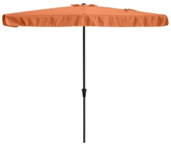 Leco Balkon-Sonnenschirm, 230 x 130 cm, orange
