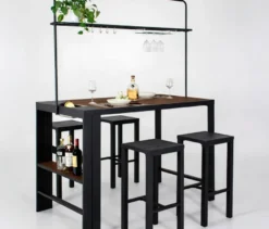 Leco Bartisch und 4 Hocker