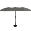 LECO Doppel-Sonnenschirm* mit LED-Beleuchtung, oval, ca. 270 x 460 cm, anthrazit