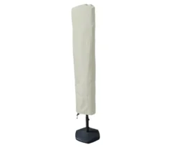 LECO Doppel-Sonnenschirm* mit LED-Beleuchtung, oval, ca. 270 x 460 cm, beige