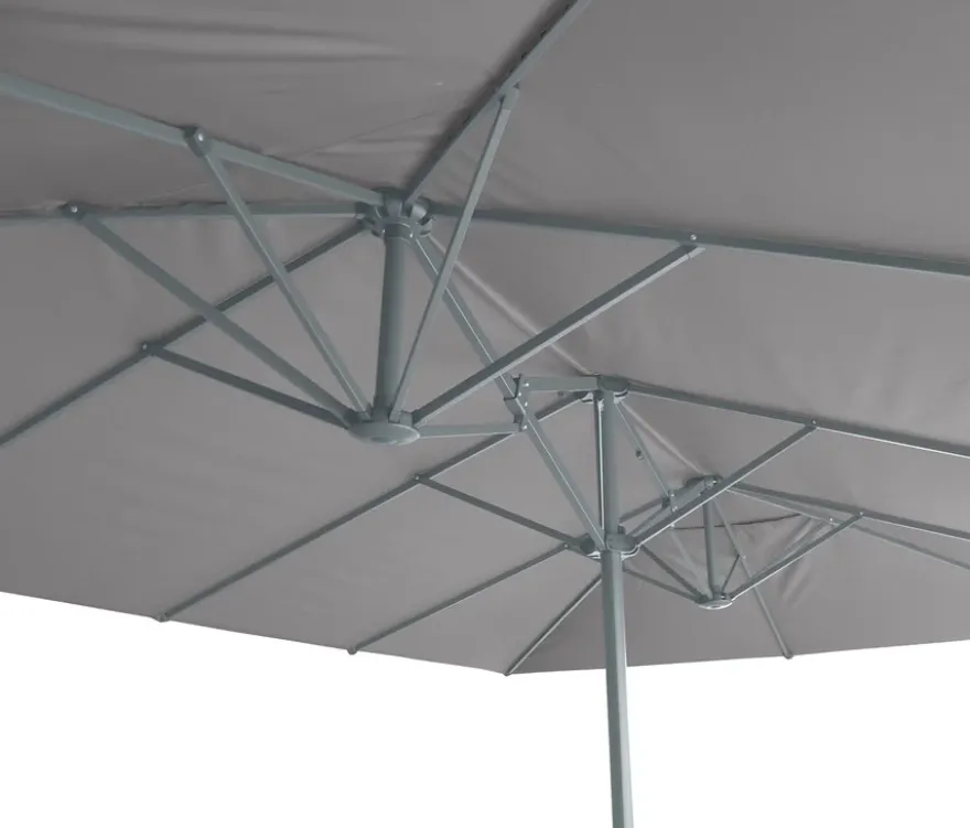 Leco Doppelsonnenschirm, 270 x 460 cm*, anthrazit