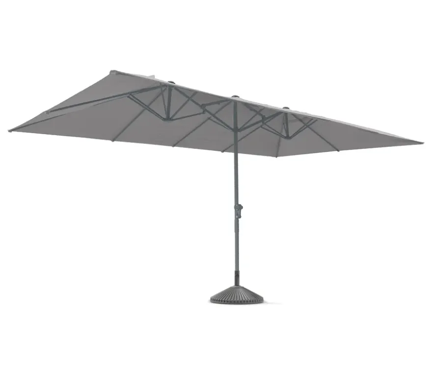 Leco Doppelsonnenschirm, 270 x 460 cm*, anthrazit