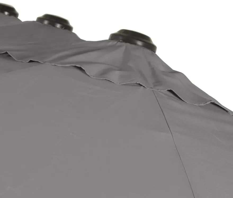 Leco Doppelsonnenschirm, 270 x 460 cm*, anthrazit