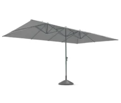 Leco Doppelsonnenschirm, 270 x 460 cm*, hellgrau