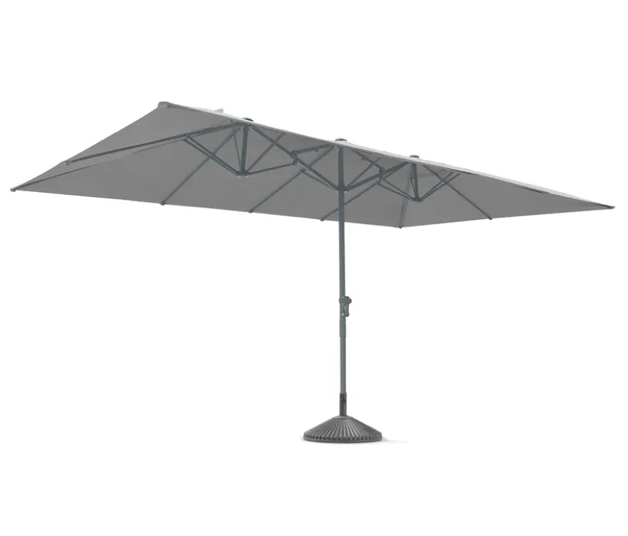 Leco Doppelsonnenschirm, 270 x 460 cm*, hellgrau