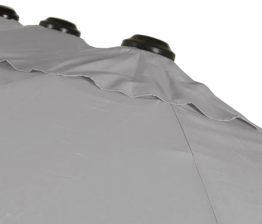 Leco Doppelsonnenschirm, 270 x 460 cm*, hellgrau
