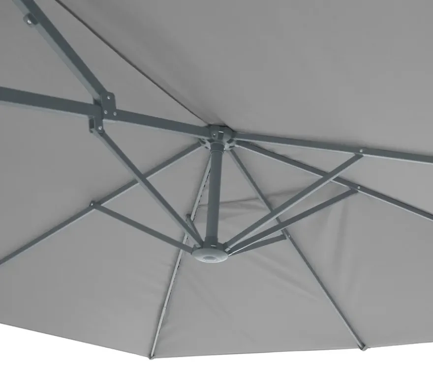 Leco Doppelsonnenschirm, 270 x 460 cm*, hellgrau