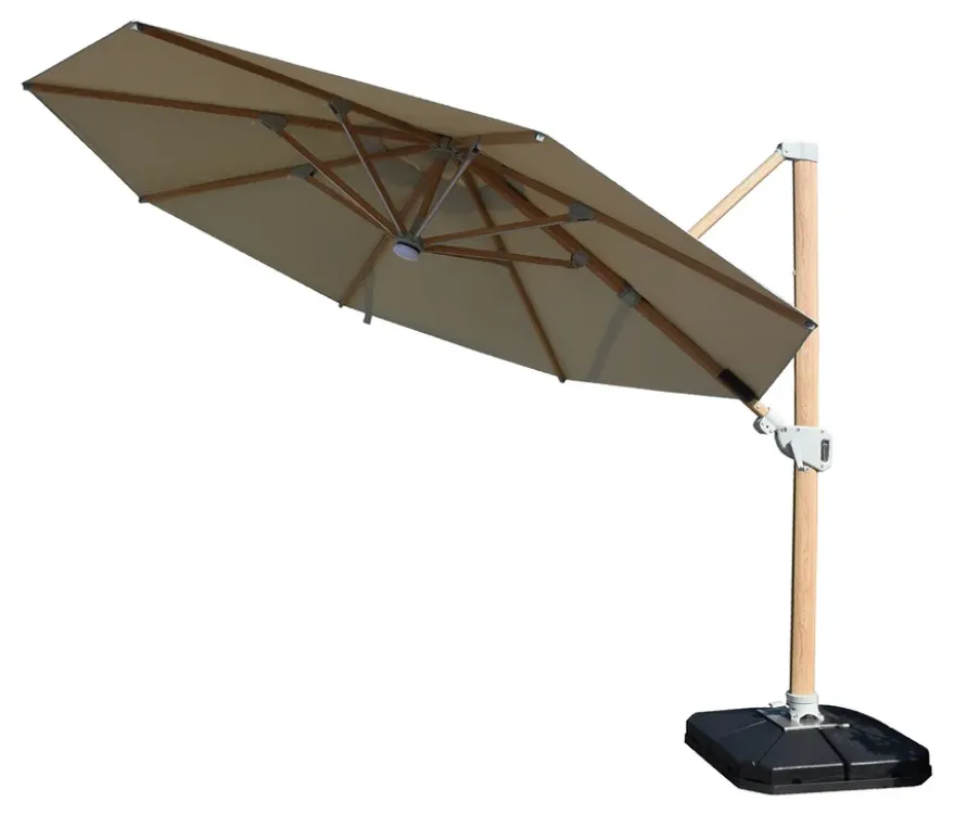 Leco LED-Ampelschirm*, ca. 350 cm, inkl. Abdeckhaube