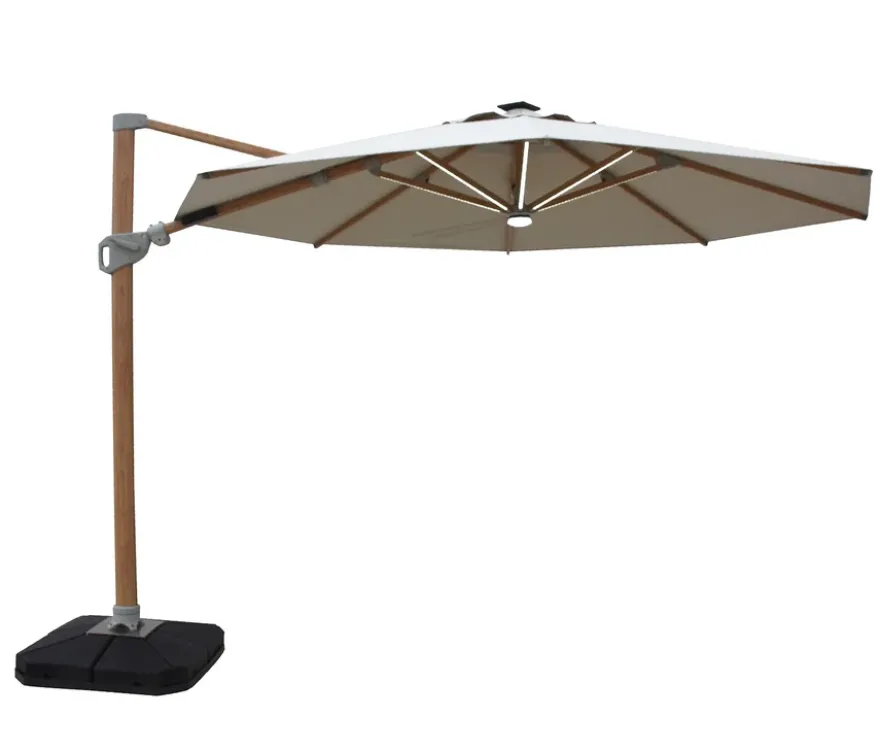 Leco LED-Ampelschirm*, ca. 350 cm, inkl. Abdeckhaube