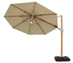 Leco LED-Ampelschirm*, ca. 350 cm, inkl. Abdeckhaube