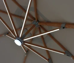 Leco LED-Ampelschirm*, ca. 350 cm, inkl. Abdeckhaube