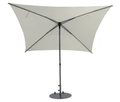Leco Marktschirm*, 250 x 250 cm, inkl. Abdeckhaube, hellgrau