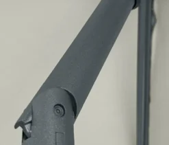 Leco Marktschirm*, 250 x 250 cm, inkl. Abdeckhaube, hellgrau
