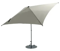 Leco Marktschirm*, 250 x 250 cm, inkl. Abdeckhaube, hellgrau