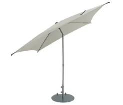 Leco Marktschirm*, 250 x 250 cm, inkl. Abdeckhaube, hellgrau
