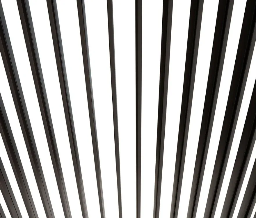 Leco Premium Pergola, 3 x 4 m, inkl. 2 Seitenwänden, anthrazit