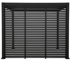 Leco Premium Pergola, 3 x 4 m, inkl. 2 Seitenwänden, anthrazit