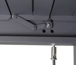 Leco Premium Pergola, 3 x 4 m, inkl. 2 Seitenwänden, anthrazit