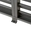 Leco Premium Pergola, 3 x 4 m, inkl. 2 Seitenwänden, Holzdekor
