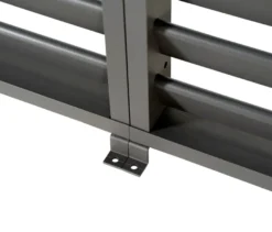 Leco Premium Pergola, 3 x 4 m, inkl. 2 Seitenwänden, Holzdekor