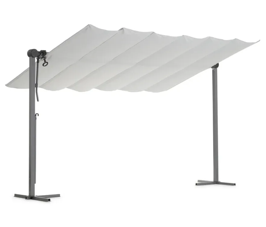 Leco Sonnendach, 400 x 250 cm, hellgrau