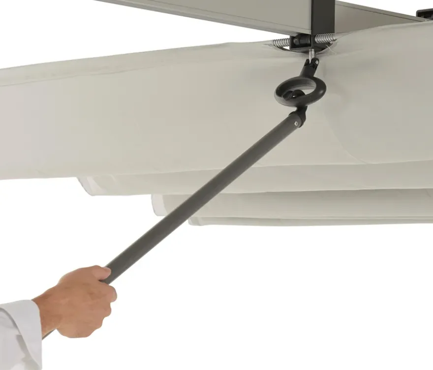Leco Sonnendach, 400 x 250 cm, hellgrau